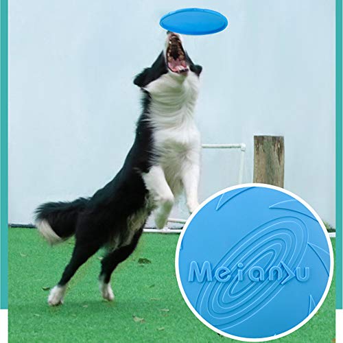 CINY Juego de 6 Juguetes de Goma para Perro, Disco Volador de Perro, 18 cm Frisbees, Juguete Volante para Perros, para lanzar Juguetes para Mascotas Tanto para la Tierra como para el Agua (Colorido)