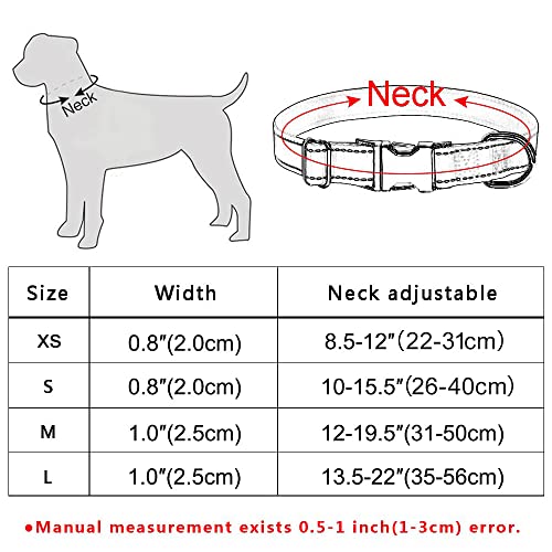 Collar De Perro Collar De Nailon Ajustable Collar De Perro Personalizado Collares Con Etiqueta De Identificación Para Mascotas Collares De Perro Con Nombre Grabado Gratis Personalizado Cachorro Perro