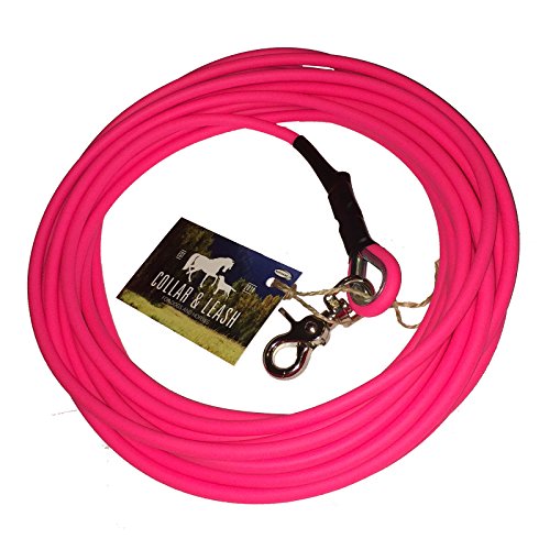 Collar & Leash BIOTHANE® PK521 - Correa de arrastre redonda con revestimiento de 8 mm - [2 m] - rosa neón