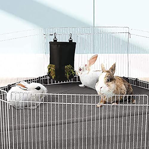 Conejo Es Alimentador Comedero para Conejos Bolsa De Almacenamiento para Comedero De Heno Colgante para Animales Pequeños Chinchilla Hamster