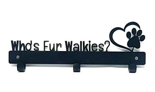 Correa para perro, llave, abrigo, puerta, toalla, percha, soporte, soporte, gancho, gancho - Whos Fur Walkies*