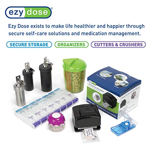 Cortador y divisor de pastillas para mascotas Ezy Dose | Corta pastillas, vitaminas, tabletas para gatos | Ideal para ocultar medicamentos en golosinas