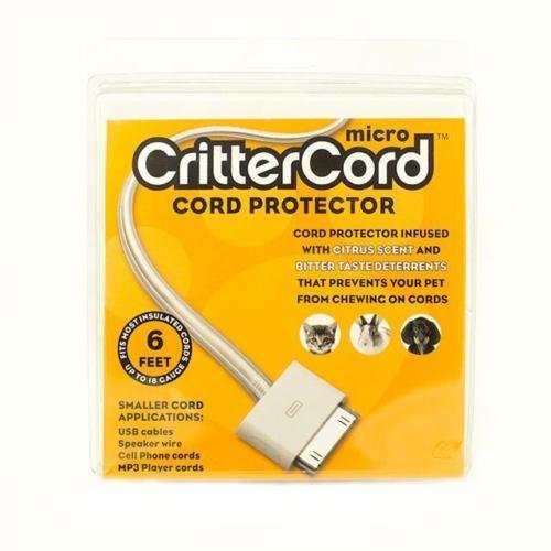 CritterCord doble arranque protector de cable del paquete de cable de cítricos para conejos gatos perros mascotas