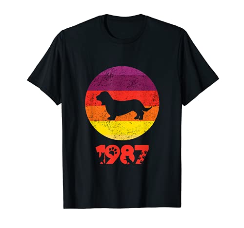 Cumpleaños del perro salchicha 1987 Camiseta