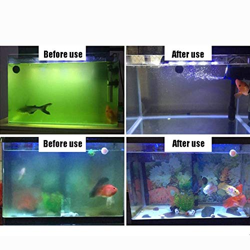 CXD Acuario esterilizador UV clarificador lámparas UV para Matar bacterias, para la Limpieza de acuarios Piscinas Acuario Fishbowl contra Las Algas y contra patógenos,9w