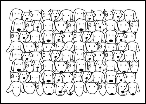 Deco&Fun - Alfombra vinílica para Mascotas 70x50 - Alfombra Crowd - Tapete para Perros Personalizado -Tapete Mascota - Tapete para comedero - Tapete para Perros