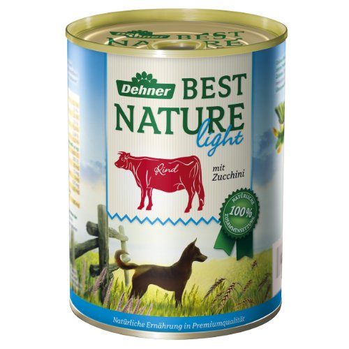 Dehner Best Nature Comida para Perros Light Rind y calabacín