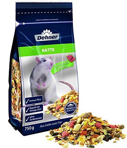Dehner Comida para roedores Premium, 5 x 750 g (3,75 kg)