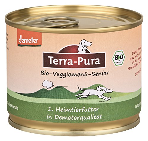 Demeter Pienso para perros 100% Bio Veggiemenü Senior 24 x 200 g vegetariano Terra-Pura