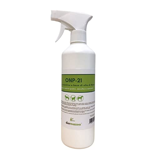 Dermazoo Loción a base de aceite de neem ONP-21 – Loción en spray lista para usar – Repelente y protector contra pulgas, peces, mosquitos y mosquitos