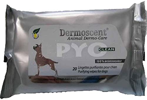 Dermoscent pyoclean Wipes Perros Limpieza Libre de jabón Hotspot dermatitis Atópica