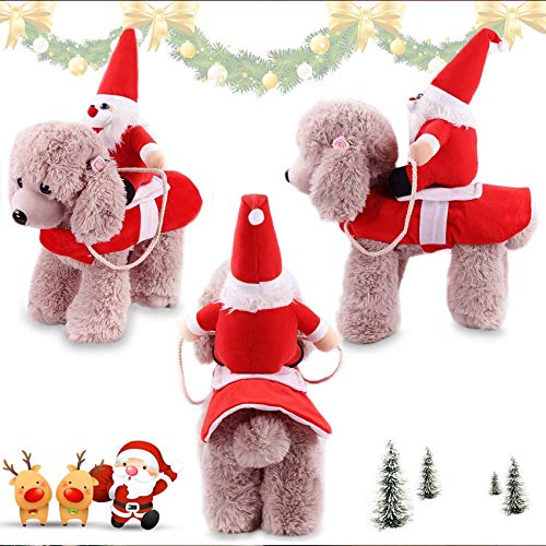 Disfraz de Navidad para Mascotas,Perro Navidad Disfraz,Ropa navideña para Perro,Disfraz de Navidad para Cachorro,Ropa para Mascotas de Navidad,Disfraz de Gato Navidad (M)