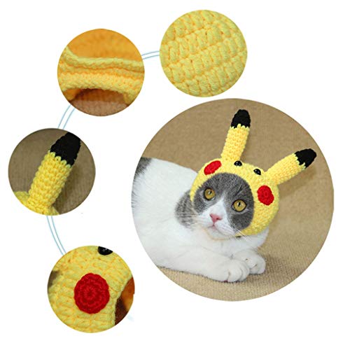 Disfraz de perro Casquillo del verano del animal doméstico del gato del sombrero Pikachu Sombrero Sombrero perro pequeño sombrero del ocio Protección Bloqueador solar Gorra visera sombrero al aire lib