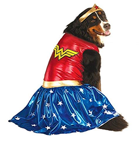 Disfraz Oficial de Rubie'S DC Comic Wonder Woman para Perro, Regalo de superhéroe, tamaño XXL