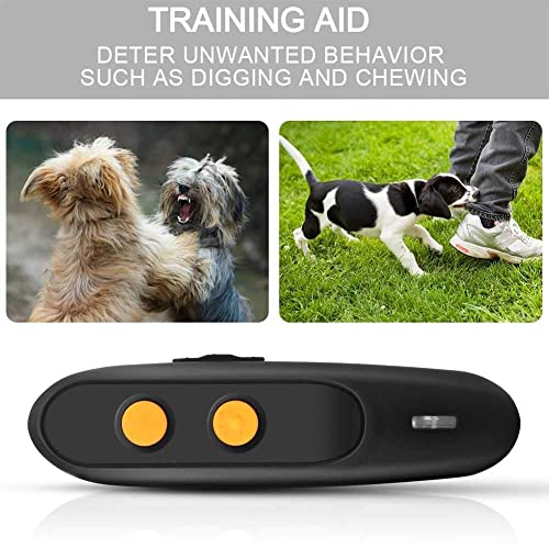 Dispositivo antiladridos de Peston, ultrasónico para disuadir la corteza de perro, recargable y 2 en 1, dispositivos de control ultrasónicos de mano, repelente de tren de perro para evitar ladridos.