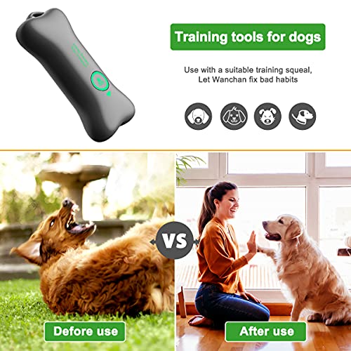 Dispositivo antiladridos portátil, dispositivo de entrenamiento ultrasónico práctico, dispositivo de formación de comportamiento de frecuencia a 2 niveles, disuasorio contra ladridos de perro