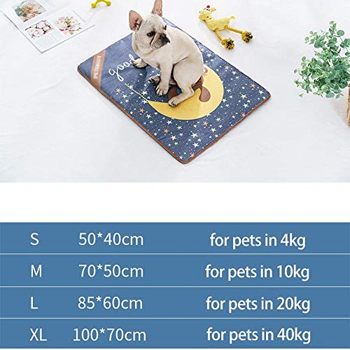 DjfLight - Bonito diseño de dibujos animados para mascotas y perros fríos de seda para perros y gatos, diseño de oso y búho, D, XL