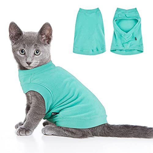 Dociote Jersey para Perro Camiseta Suave y Cálida de Invierno para Perros y Gatos de Forro Polar para Perros y Gatos Pequeños y Medianos Azul M