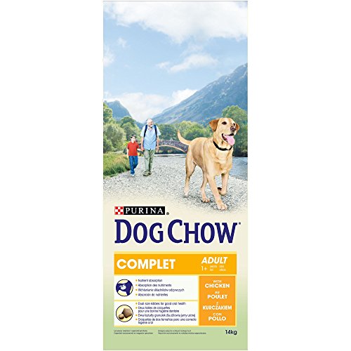 Dog Chow Perro Completo Pienso con Pollo para Perro Adulto 14 kg