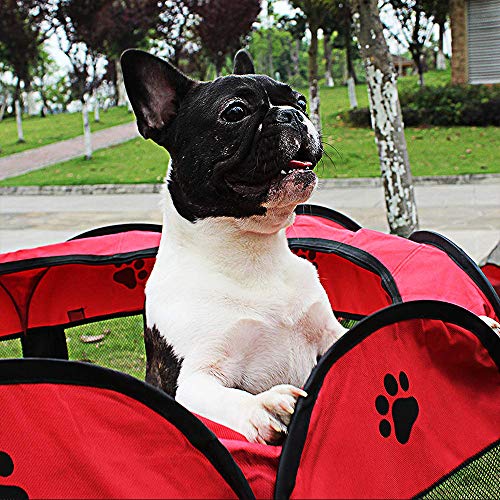 DZL- Parque para Perros Grandes Tienda de Campaña Plegable para Mascotas Playpen Perro Gato Cachorros Portátil Plegable (65 * 65 * 43CM)