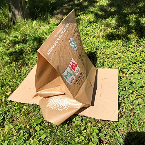 EcoPoopScoop Bolsas ecológicas para excrementos de perro de papel y cartón. 110 unidades. Fabricadas con 75% material reciclado y papel kraft. 100% biodegradable.