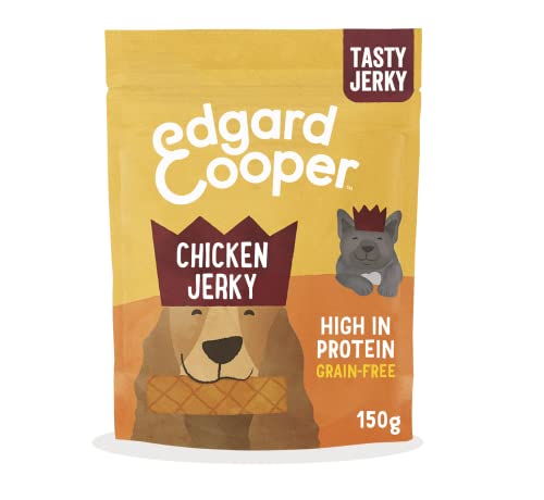 Edgard & Cooper Chuches para Perros y Cachorros Premios Golosinas Natural Sin Cereales Sabrosas con proteínas de Calidad (Pollo, 150g - Unidad)
