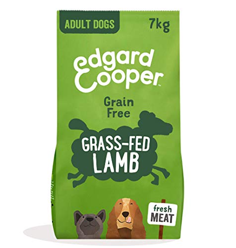 Edgard & Cooper Pienso Perros Adultos Comida Seca Natural Sin Cereales Hipoalergenico 7kg Cordero Fresco, Fácil de digerir, Alimentación Sana Sabrosa y equilibrada, Proteína