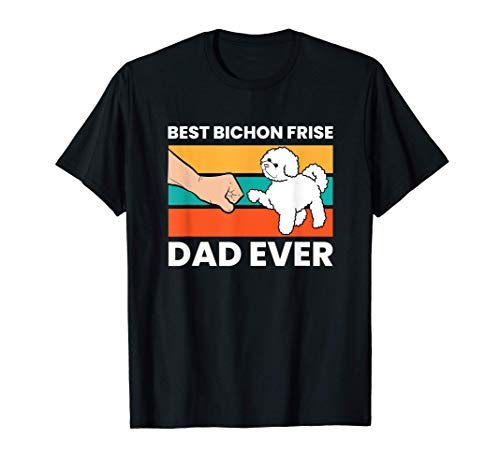 El mejor padre de un perro Bichon Frise Camiseta