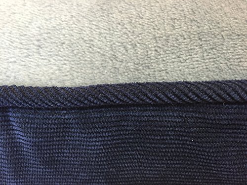 Ellie-Bo Perro Cama Piel sintética de Pana Lados Topping, (2 x -Large, Azul/Gris