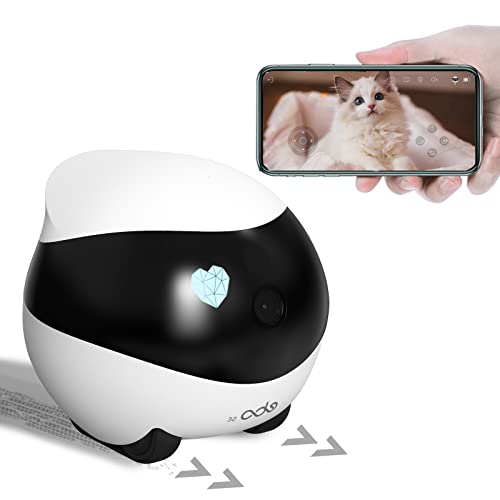 Enabot Ebo SE móvil Cámara para Mascotas inalámbrica 1080P HD Vigilabebés con Cámara Cámara para Perros Cámara IP WiFi visión Nocturna Crucero automático y Carga automática Audio bidireccional