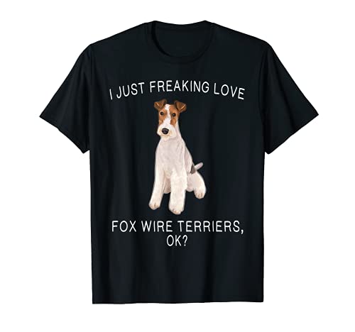 Enamoran Locamente Los Fox Terrier De Pelo Duro, Vale? Perro Camiseta