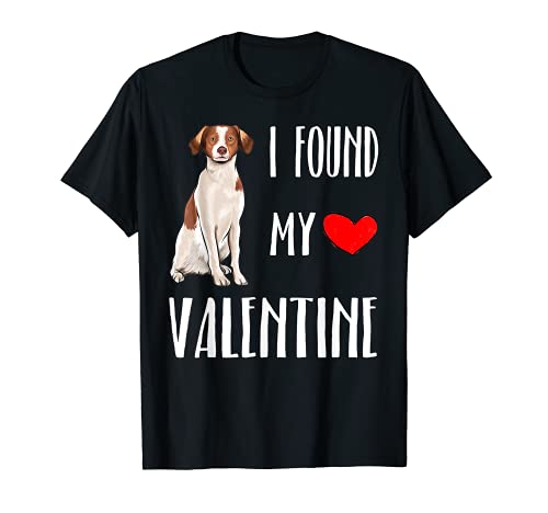 Encontré Mi Valentín Spaniel Bretón Camiseta