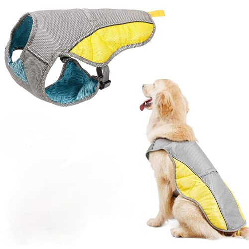 Eogrokerr Chaleco de refrigeración para perros, arnés para cachorros al aire libre, chaqueta reflectante de seguridad a prueba de sol, abrigo de caza para perros pequeños, medianos y grandes (XL)
