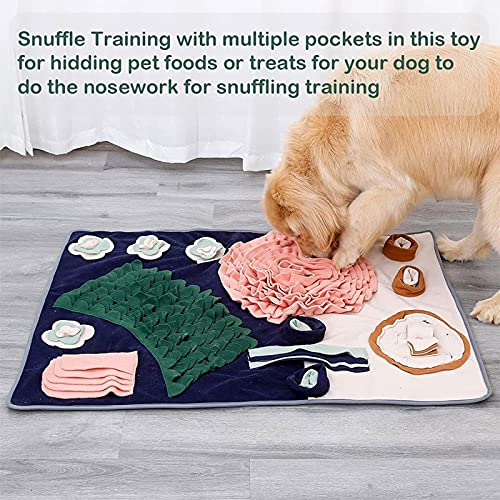 Eortzxk Alfombrilla para Snuffle, Dog Snuffle Puzzle Mat, PET Slow Food Feeding Mat, juego de piensos interactivos para la liberación de estrés, fomenta las habilidades de forrajeo natural para el per