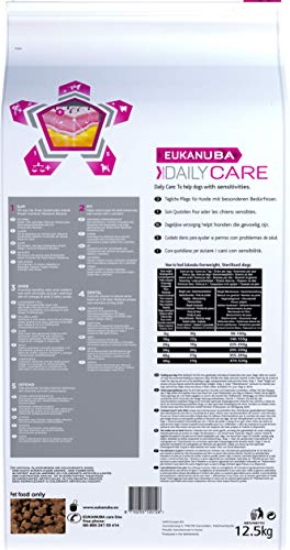 Eukanuba Daily Care Adulto - Alimento seco para perros con sobrepeso y esterilizados, 12,5 kg