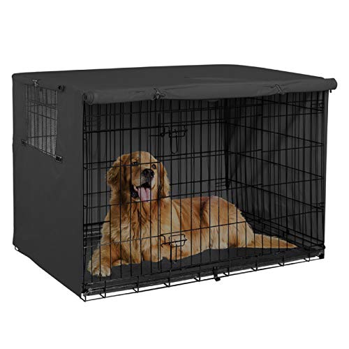 Explore Land Cubierta de caja para perros duradera – Funda de poliéster para perros de 60 a 122 cm (24 pulgadas, cubierta negra)