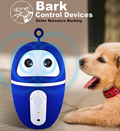 Famkrw Dispositivo Antiladridos,para Perros con Frecuencia Variable Ultrasónica De Corteza De Perro,Dispositivo De Control De Ladridos De Perros,Impermeable,Carga USB