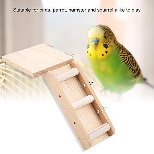 Fendysey El Animal Durable Juega el Juguete Resistente, Juguetes de la Escalera del hámster, de Madera para los pájaros de los Loros