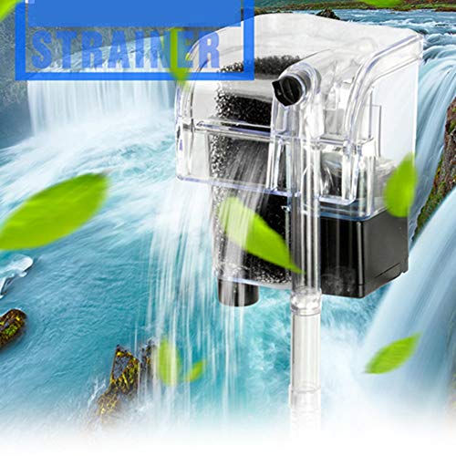Filtro de acuario Filtro de cascada Bomba de aireación Acuario Montado en la pared Filtro Mute Plug-In Pequeño Profesional