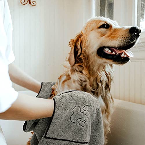 Flashing Toalla para Perros Mascota Albornoz súper Absorbente para Perros Toallas de baño de Microfibra Toalla de baño para Gatos de Secado rápido