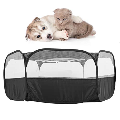Fockety Tienda portátil para jaulas para Mascotas, Cerca Plegable Tienda para jaulas para Mascotas, Transparente para Cachorros, Gatos, Conejos, jaulas para jaulas, Tela + Metal para bebés,(#1)