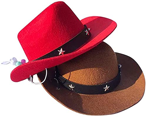 Forqueens Sombrero de vaquero para perro, accesorio para disfraz de perro, gato, disfraz de Navidad,para mascotas