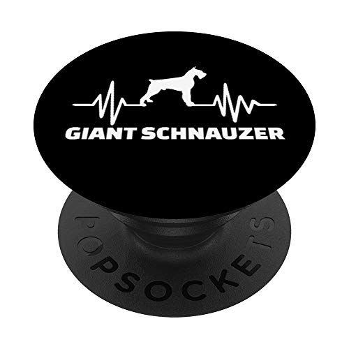 Frecuencia del Schnauzer gigante PopSockets Agarre y Soporte para Teléfonos y Tabletas