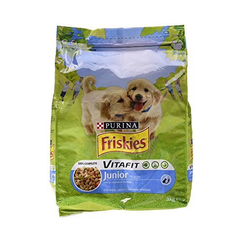 Friskies - VitaFit Junior Cachorros con Pollo, leche y verduras añadidas, 3 Kg