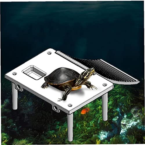 Froiny Plastikschildkröte-basking-plattform Reptil Rampenleiter Ruhe Terrasse Saug
