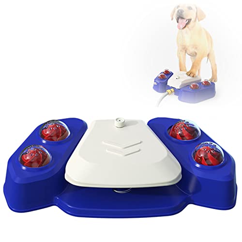 Fuente de agua, fuente de agua de paso para perro, activada automática con 4 boquillas Multifuncional pedal de riego Alimentador de agua dispensador divisor