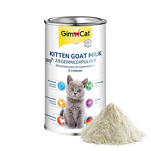 GimCat Leche de Cabra en Polvo para bebés de Gatos, 1 Lata de 200 g