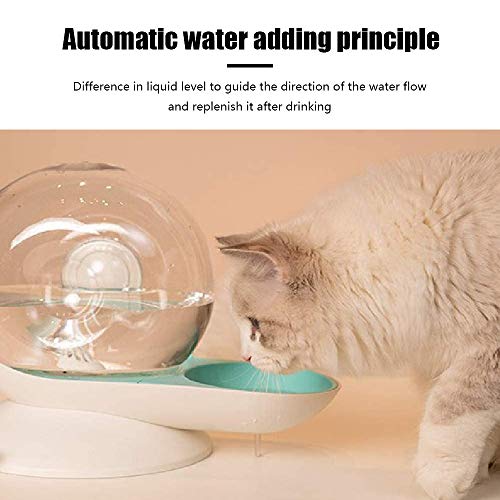 GJCrafts Dispensador automático de agua para mascotas, forma de caracol transparente, fuente de bebida automática, apto para gatos y perros pequeños y medianos (2,8 L)