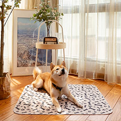 GLAITC Almohadilla de Entrenamiento para Perros, 4 Capas Entrenamiento Lavable Almohadilla para Mascota Colchoneta para Mascotas Lavable Adecuado para Perros, Gatos y Conejos 70X80cm