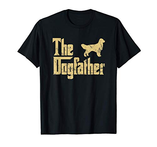 Golden Retriever Perro Gracioso Dogfather Camiseta